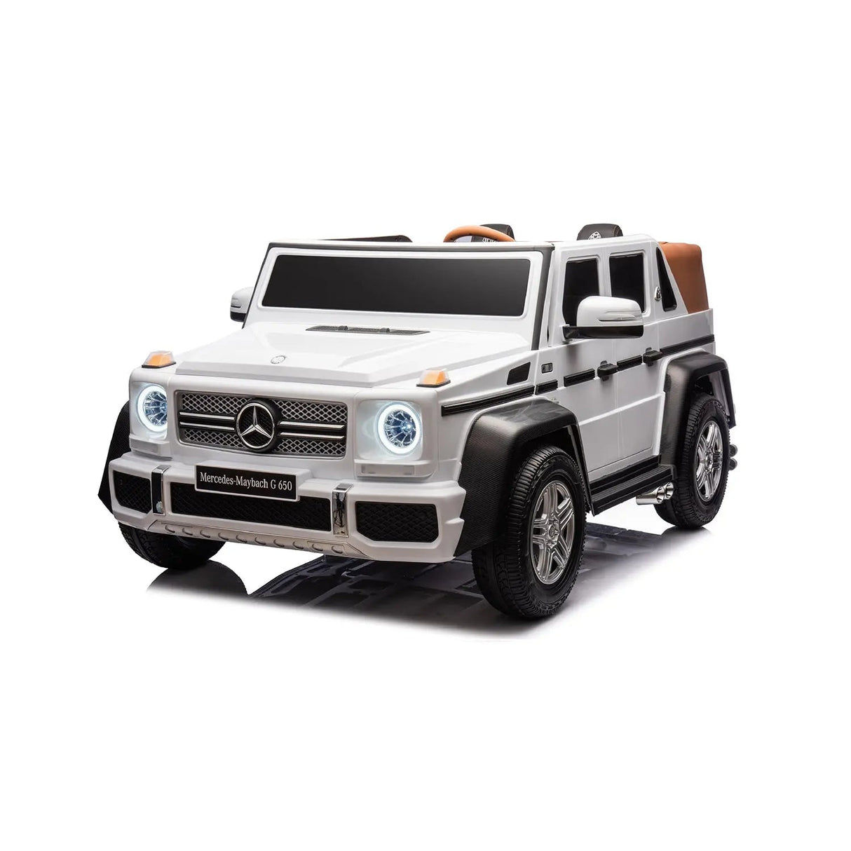 24V 200W Kids Mercedes-Benz Maybach 2-Seater Ride-On SUV with Air-Filled Rubber Tires, Music, Remote