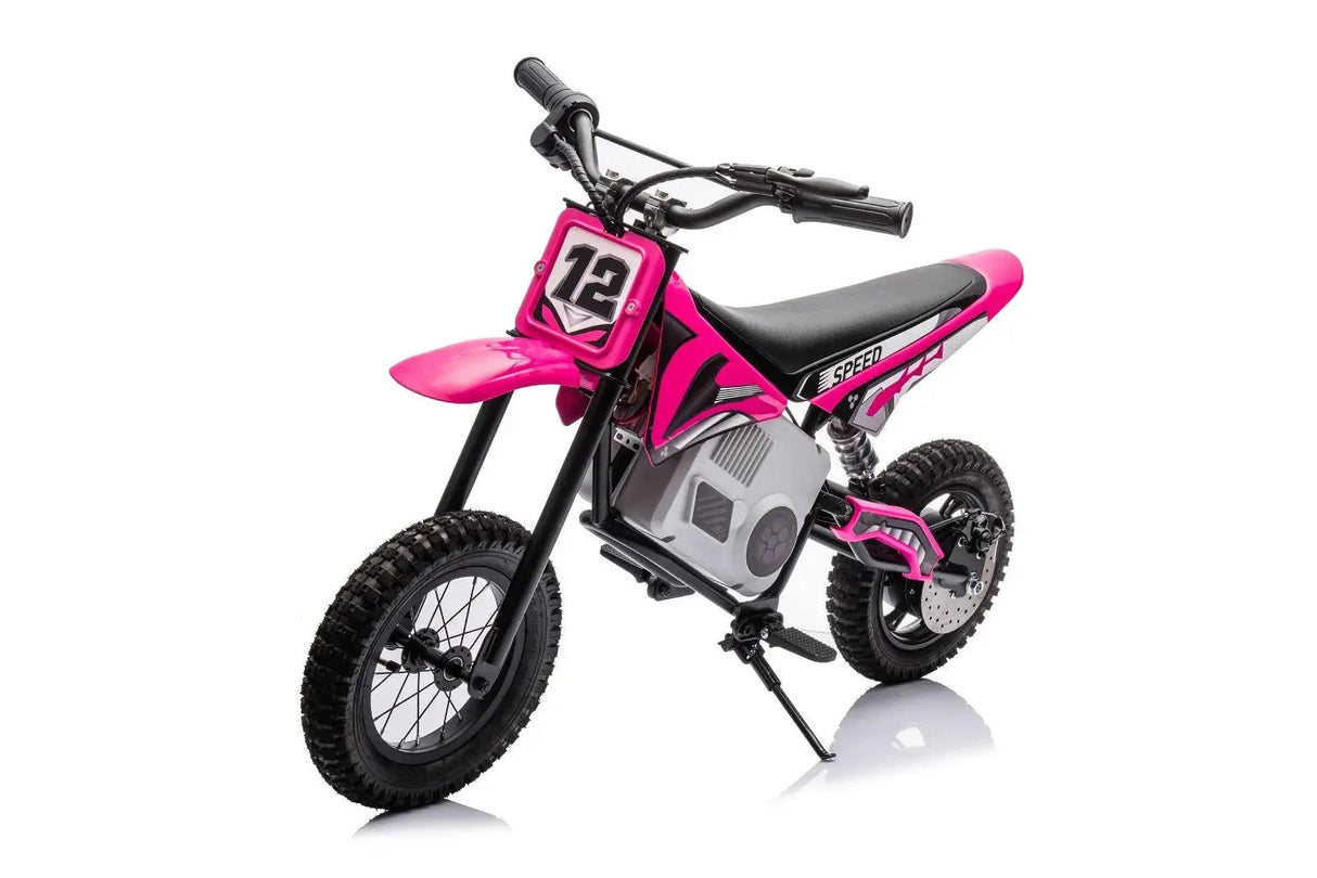 36V 350W High Speed Electric Dirt Bike with Brushless Motor for Big Kids with Air-Filled Rubber Tires