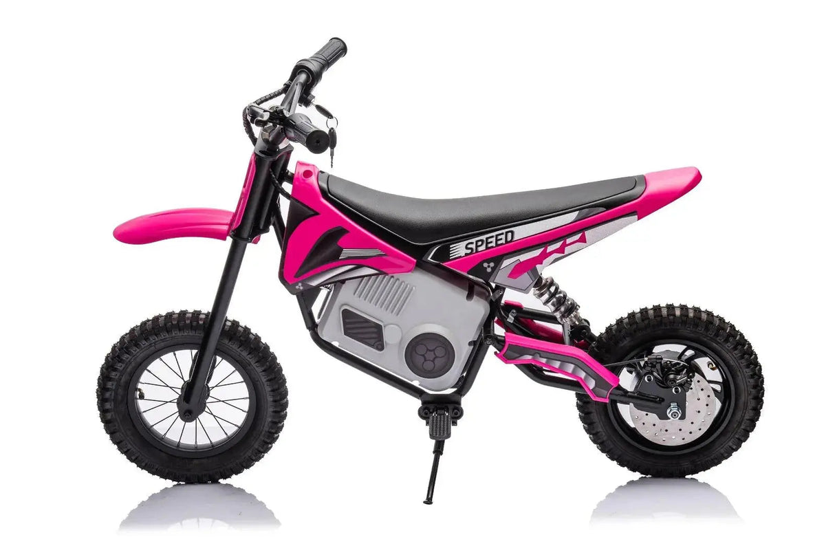 36V 350W High Speed Electric Dirt Bike with Brushless Motor for Big Kids with Air-Filled Rubber Tires