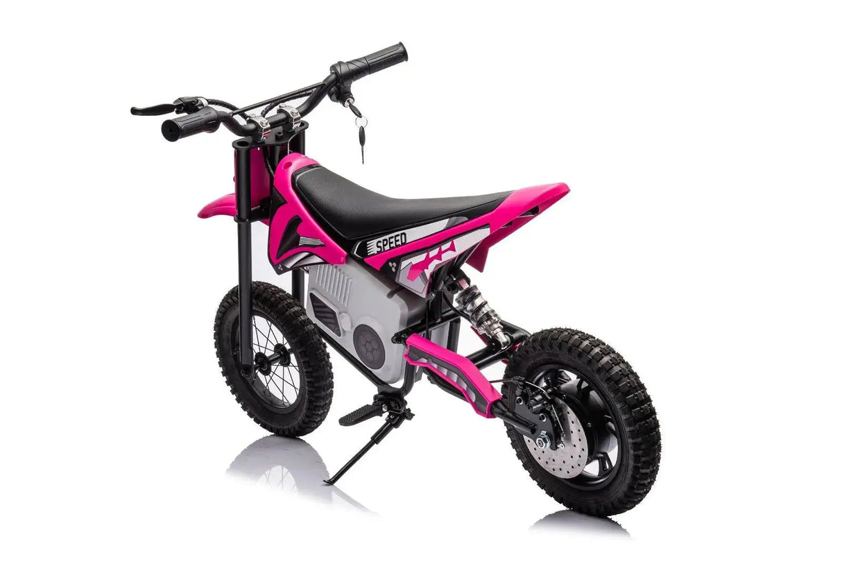 36V 350W High Speed Electric Dirt Bike with Brushless Motor for Big Kids with Air-Filled Rubber Tires