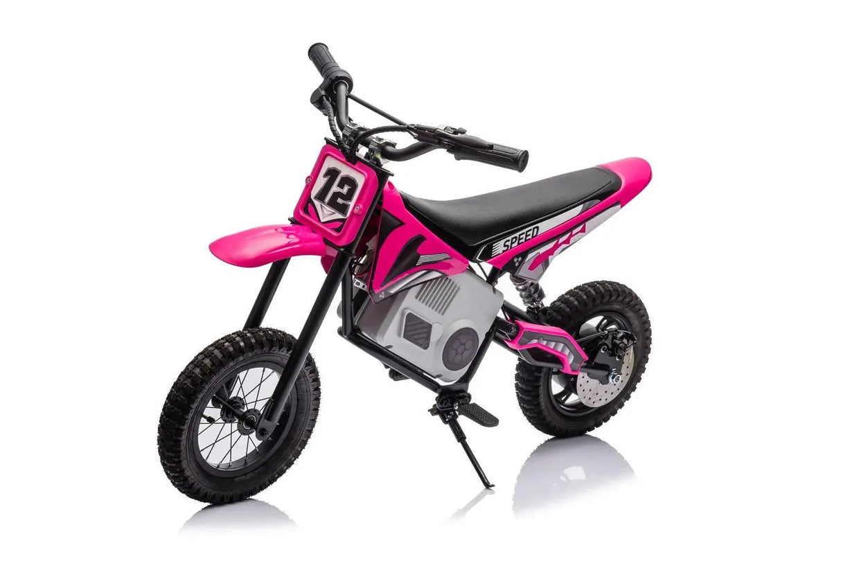 36V 350W High Speed Electric Dirt Bike with Brushless Motor for Big Kids with Air-Filled Rubber Tires