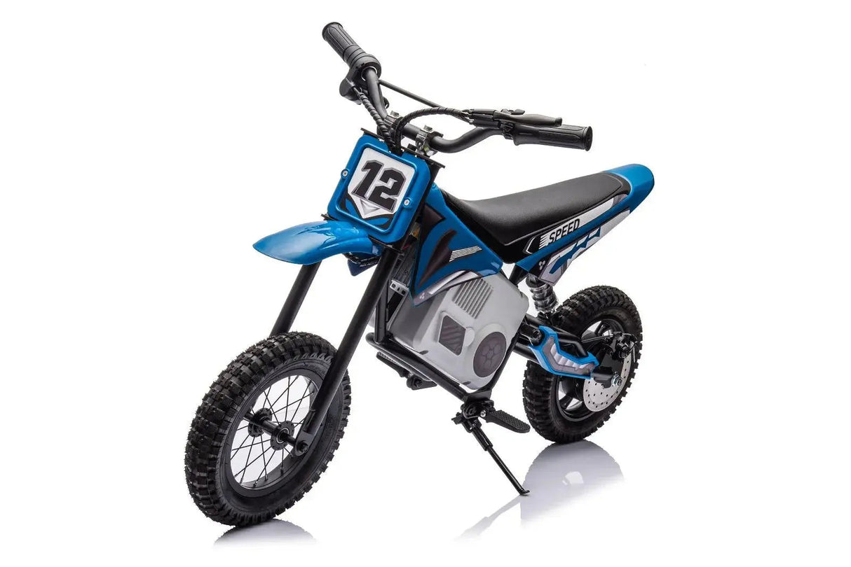 36V 350W High Speed Electric Dirt Bike with Brushless Motor for Big Kids with Air-Filled Rubber Tires
