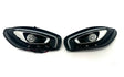 The 12V Mercedes GTR Set Of Headlights features sleek, angular designs with chrome accents and circular LED lights on a white background. Perfect for enhancing your ride-on car experience, these premium accessories are now available at final sale exclusively at kidsviponline.