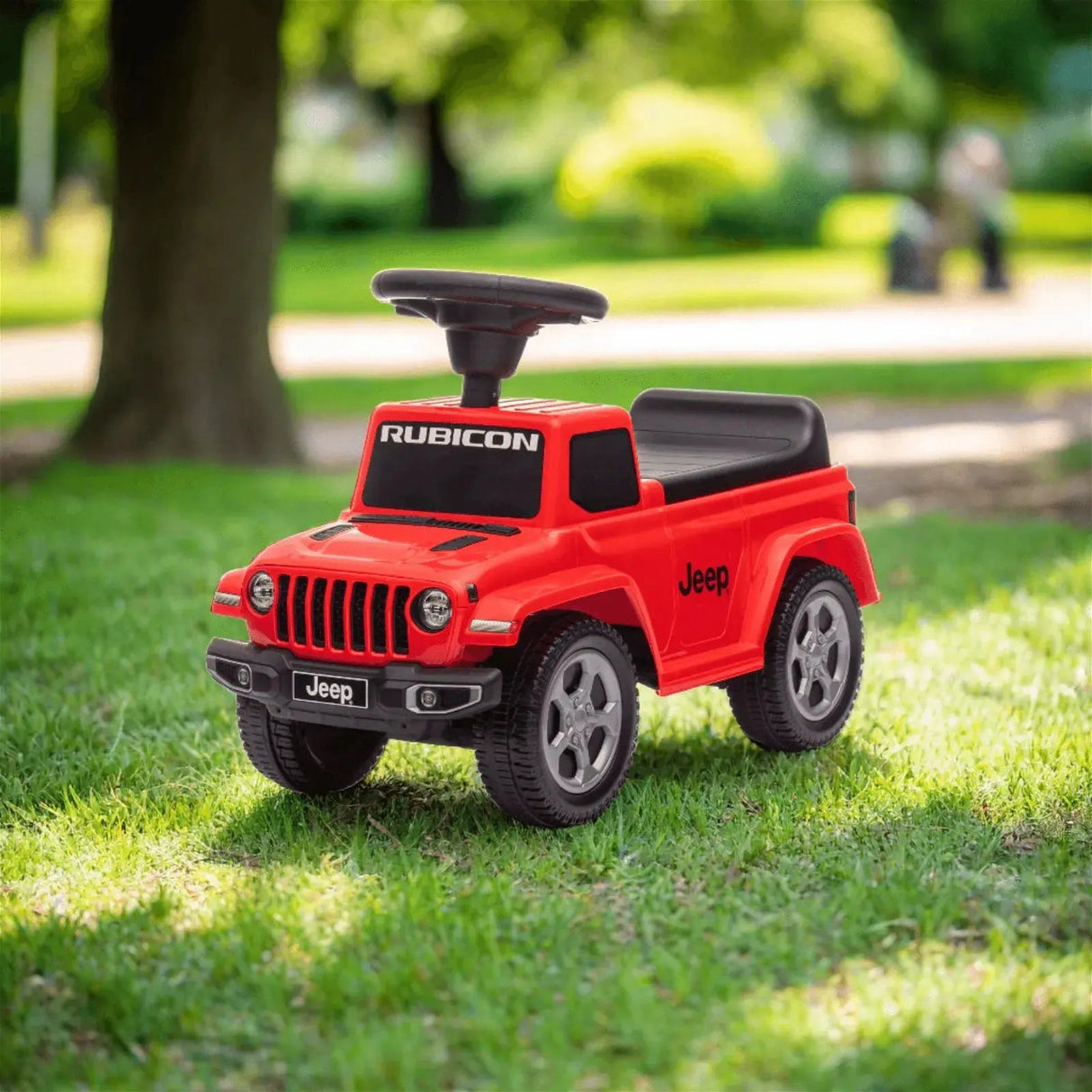 Toddlers Foot-to-Floor Jeep Rubicon Ride-On Truck with Storage, Sound