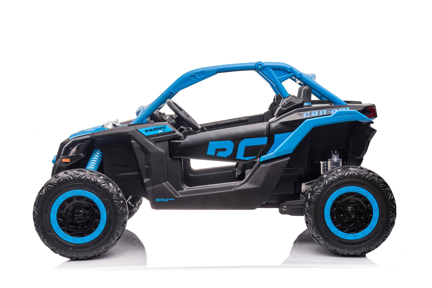 Blue 2x24V/4WD Official Can-Am Maverick Ride on Buggy, LX Performance