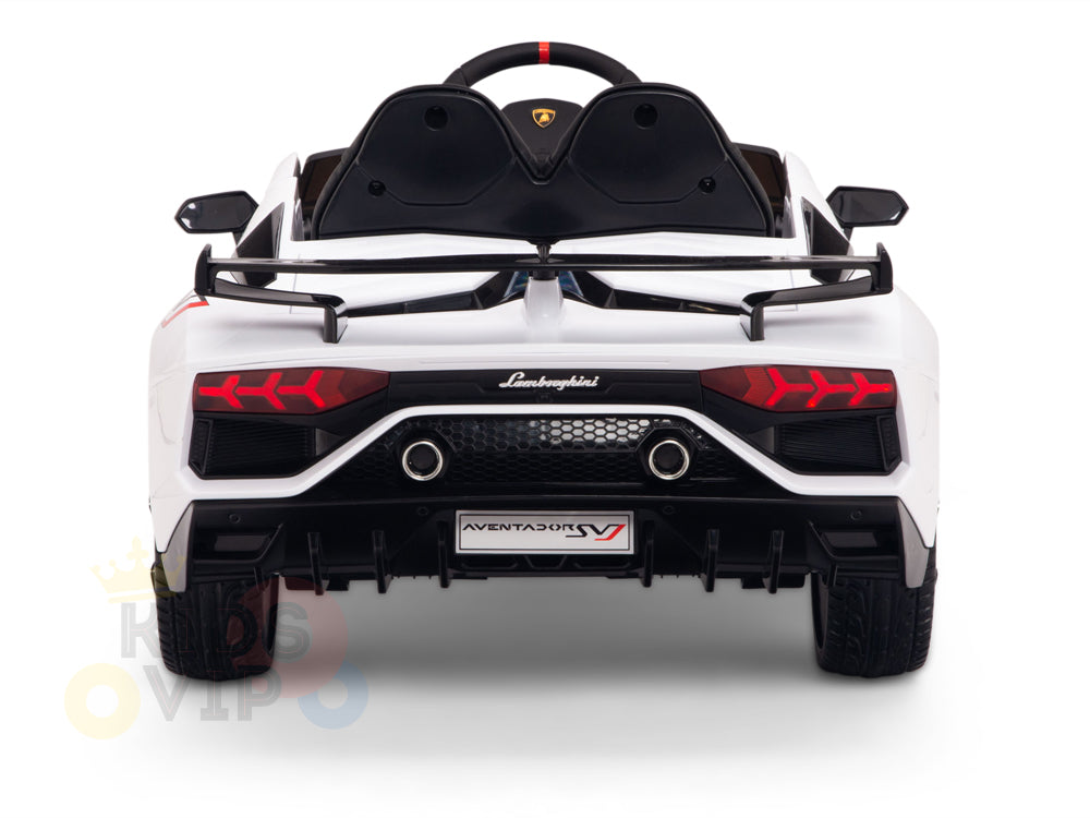 KIDSVIP LAMBORGHINI SVJ KIDS RIDE ON CAR 12V WHITE 11