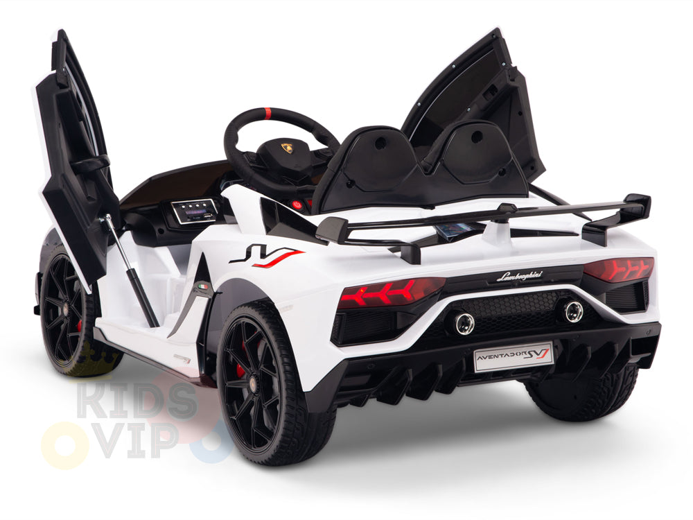 KIDSVIP LAMBORGHINI SVJ KIDS RIDE ON CAR 12V WHITE 13 1