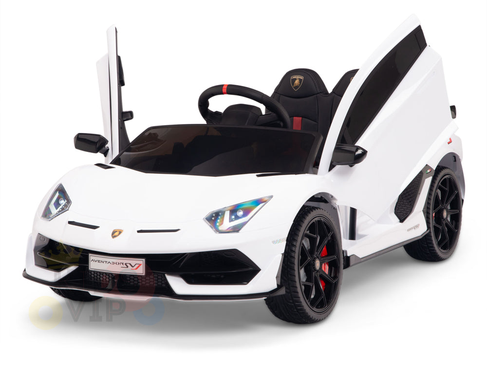KIDSVIP LAMBORGHINI SVJ KIDS RIDE ON CAR 12V WHITE 31
