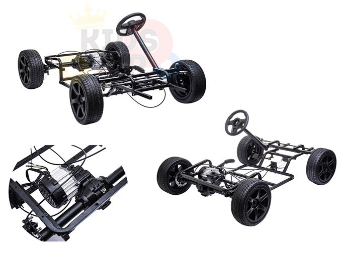 KIDSVIP XXL RIDE ON CAR FOR BIG KIDS 24V 180W RUBBER WHEELS LEATHER SEAT black 31