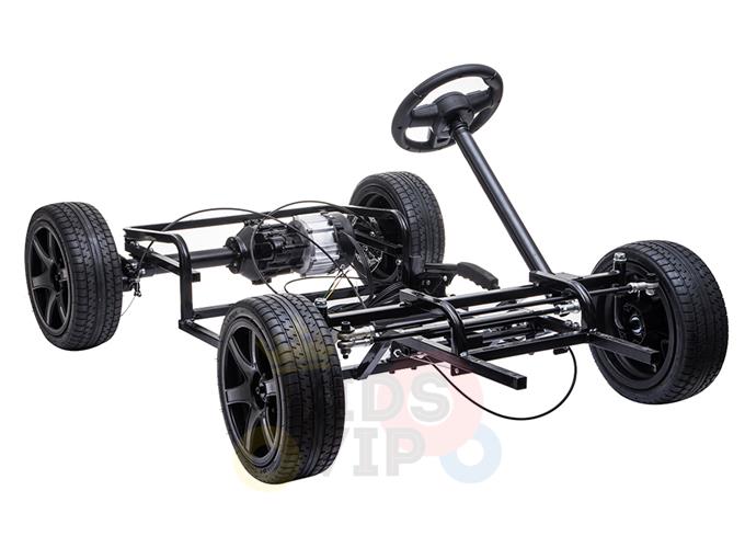 KIDSVIP XXL RIDE ON CAR FOR BIG KIDS 24V 180W RUBBER WHEELS LEATHER SEAT black 34 1