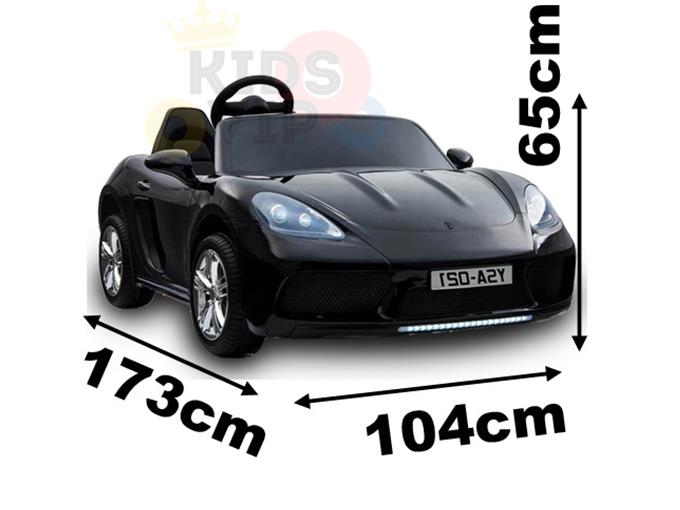 KIDSVIP XXL RIDE ON CAR FOR BIG KIDS 24V 180W RUBBER WHEELS LEATHER SEAT black 45