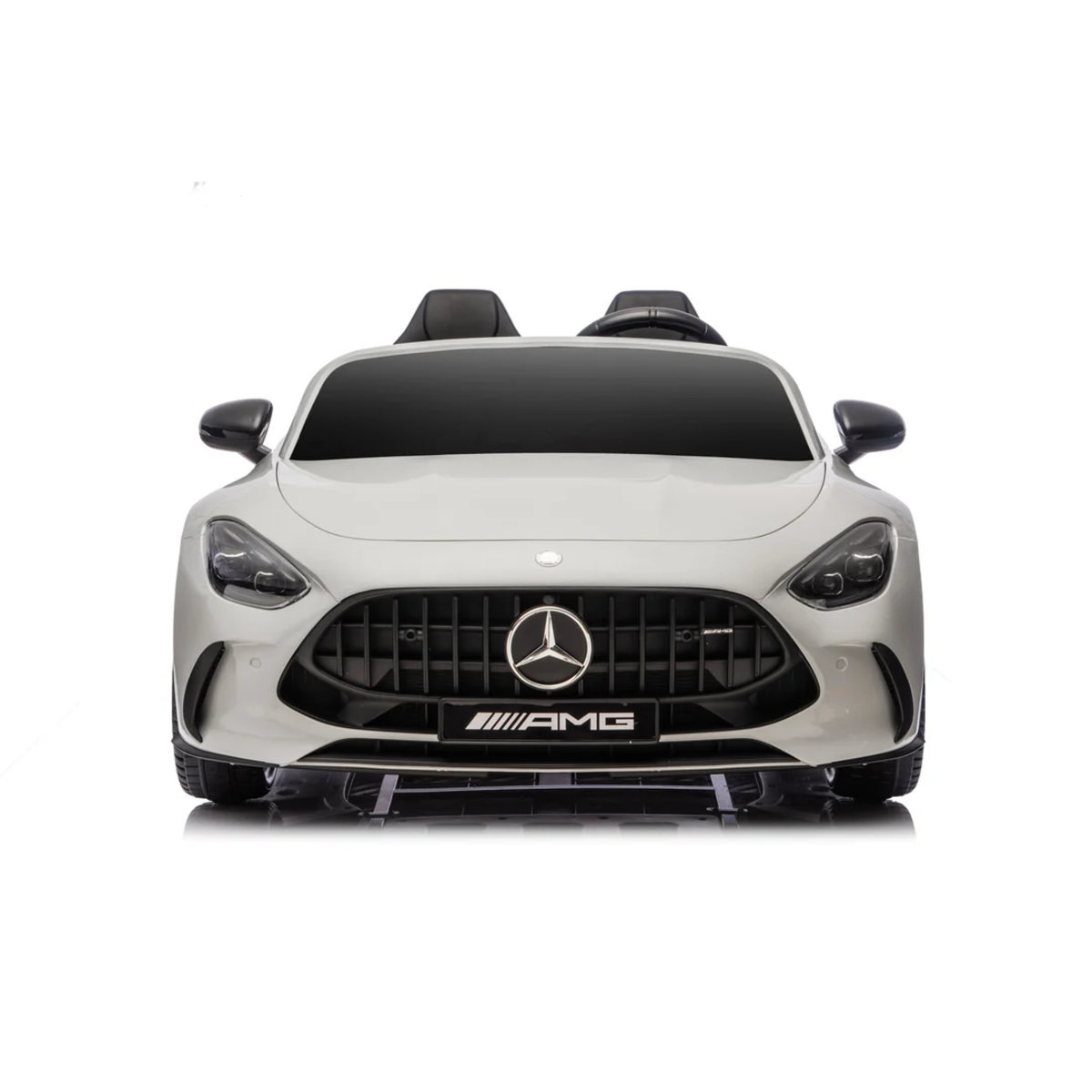 Grey 24V Mercedes AMG GT63 2-Seater Ride-On Car with EVA Tires, Music, Remote