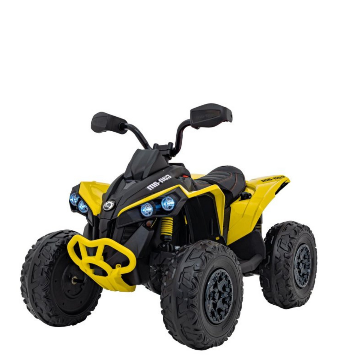 Yellow 24V Premium Edition Can-Am Renegade 4WD Ride-On Quad ATV for Kids
