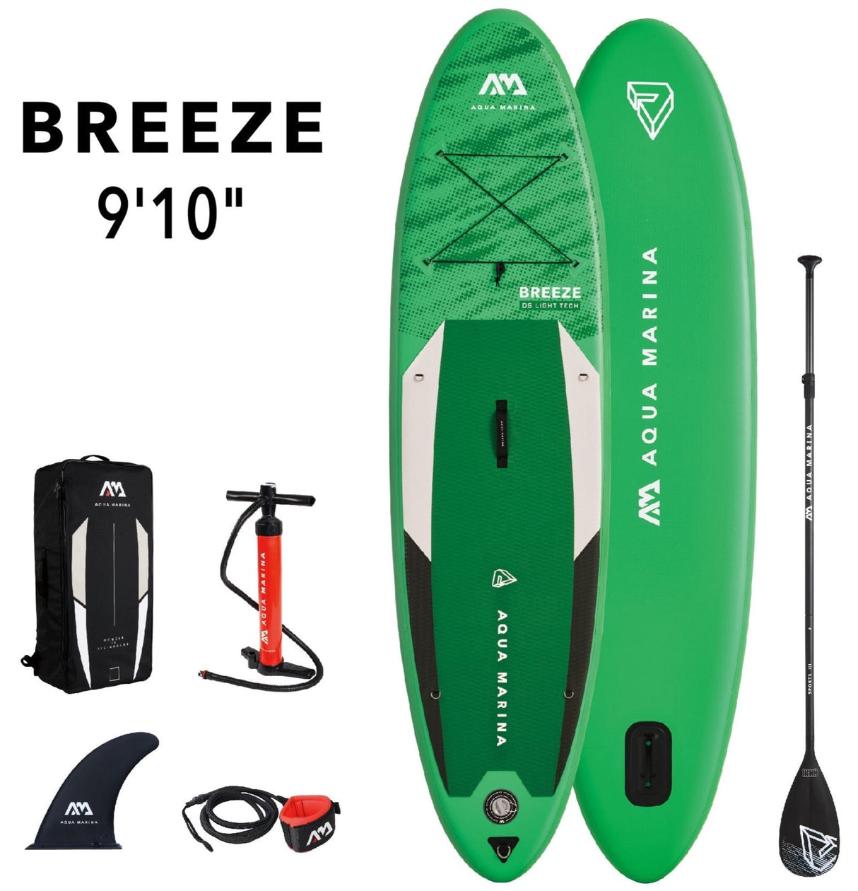 Aqua Marina BREEZE 9'10" Inflatable Paddle Board All-Around SUP