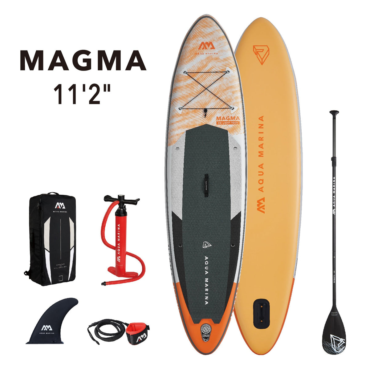 Aqua Marina MAGMA 11'2" Inflatable Paddle Board All-Around Advanced SUP