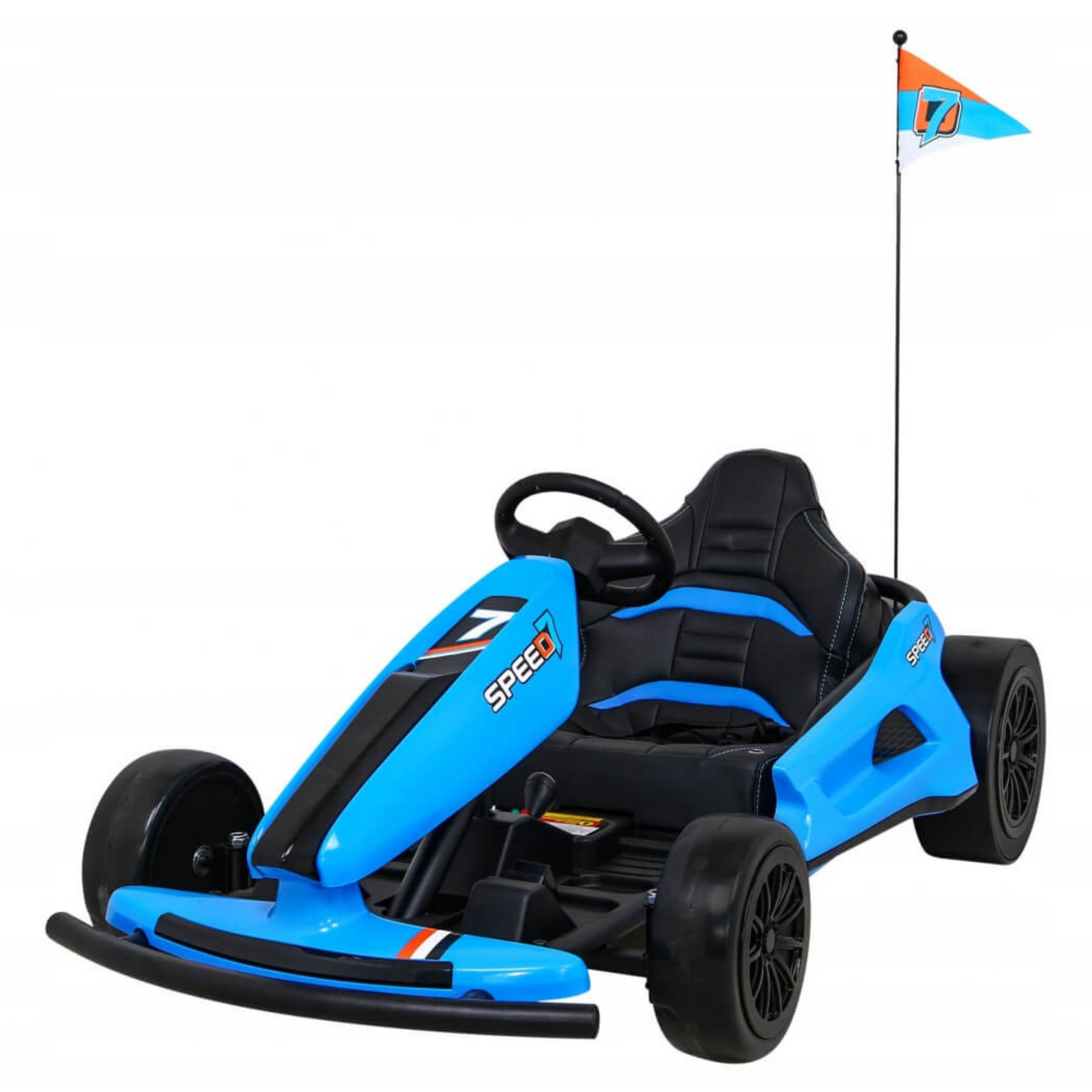 Blue 24V Ultra-Violent Big Kids Complete Edition Drifting Go-Kart