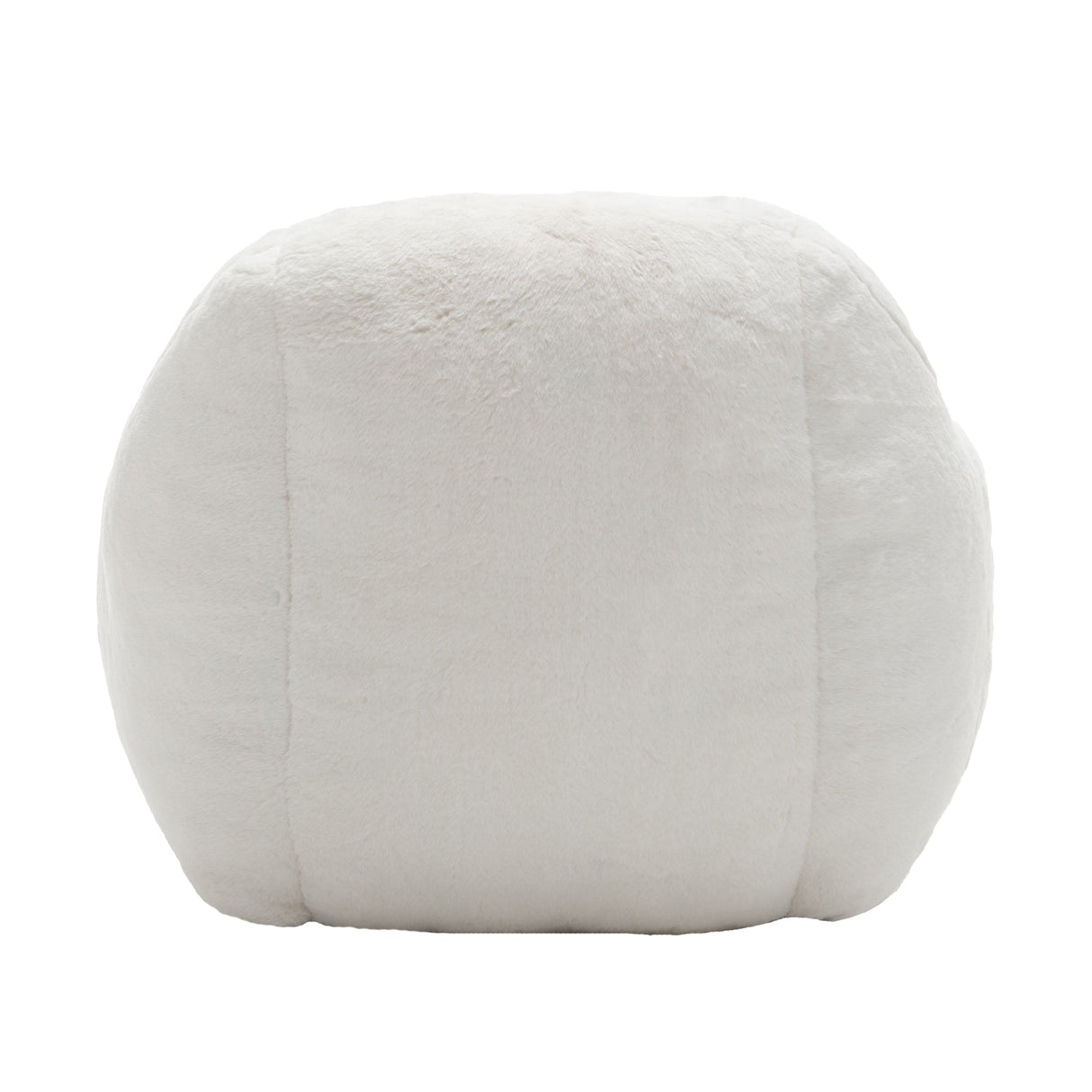 Bean Bag Chair, Comfy Bean Bag Sofa with Back Support, Faux Fur Bean Bag Chair for Adults and Kids, Stuffed Floor Sofa for Living Room, Bedroom, Apartment, White