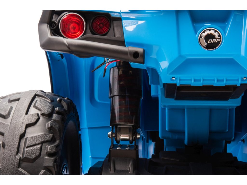 Blue 24V Premium Edition Can-Am Outlander 4WD Ride-On Quad ATV for 2 Kids