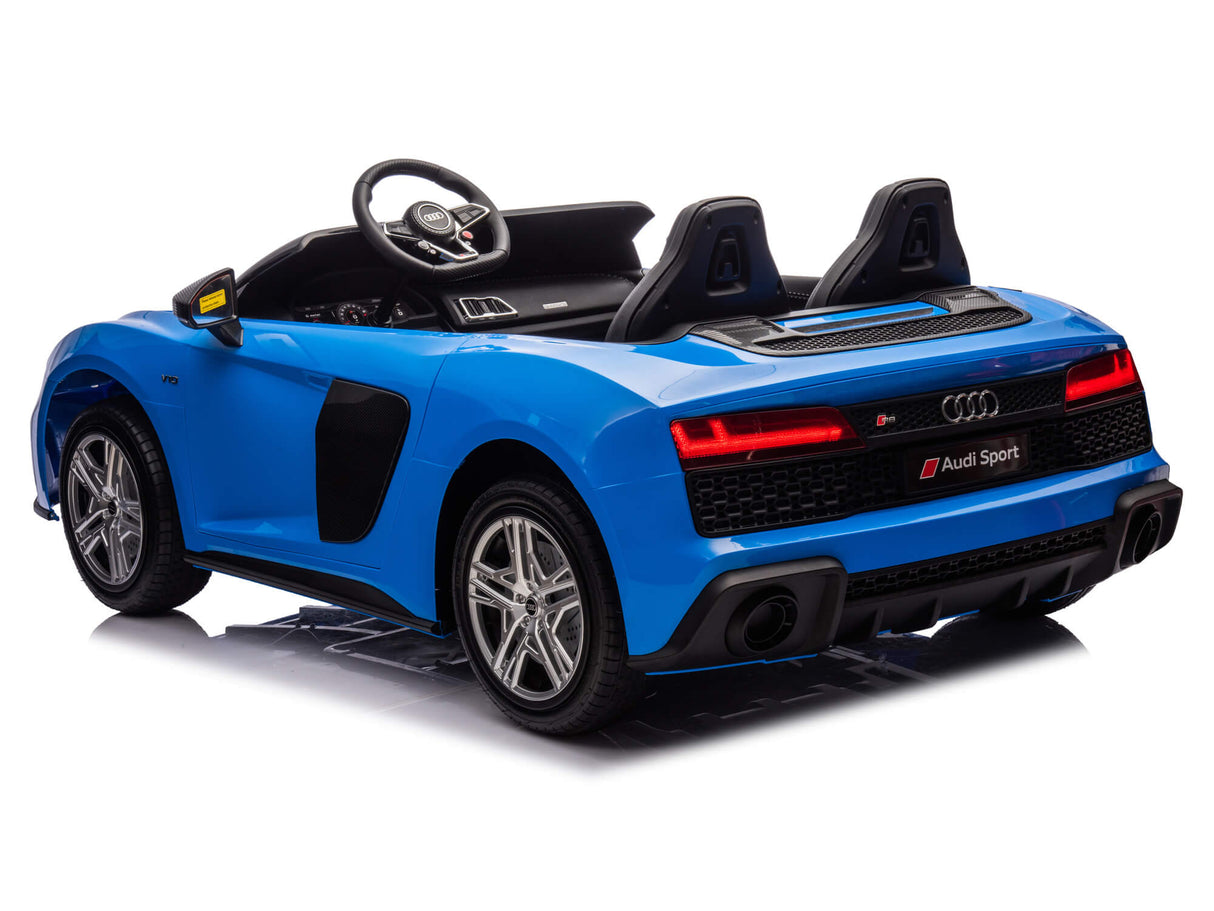 Blue 24V/200W Giant Limited Edition Audi R8 Spyder 2 Seater Ride on Car