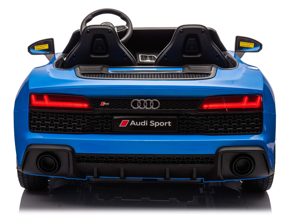 Blue 24V/200W Giant Limited Edition Audi R8 Spyder 2 Seater Ride on Car