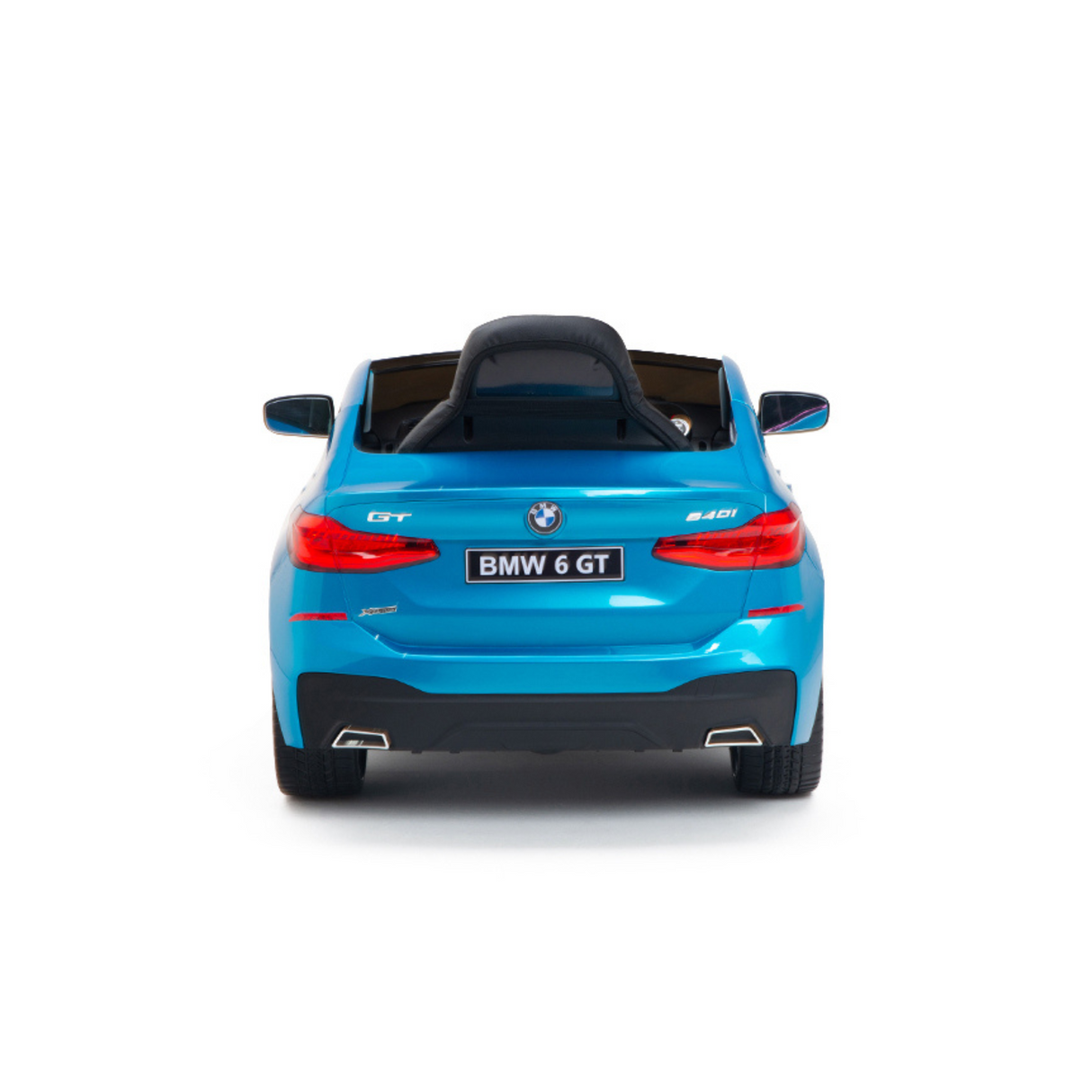 Blue 12V BMW GT Kids Licensed 1-Seater Upgraded Ride-On Car with EVA Wheels, Music, RC