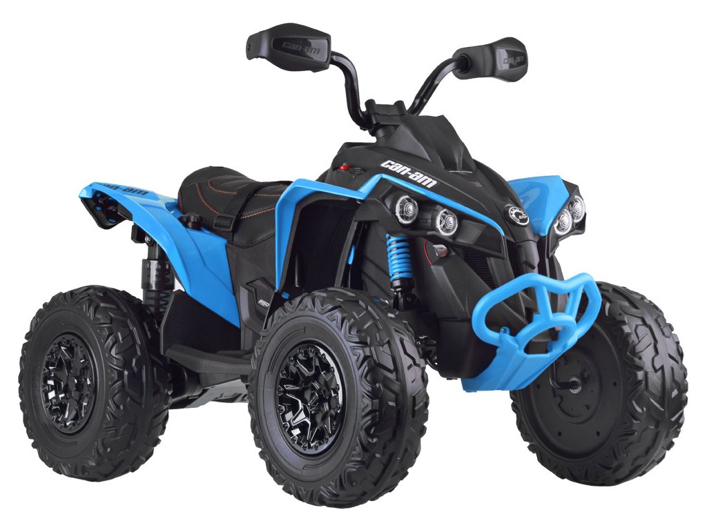 Blue 24V Premium Edition Can-Am Renegade 4WD Ride-On Quad ATV for Kids
