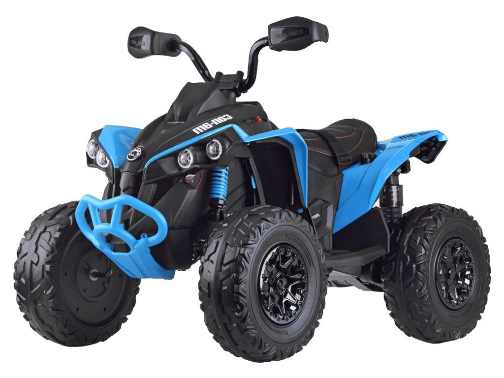 Blue 24V Premium Edition Can-Am Renegade 4WD Ride-On Quad ATV for Kids
