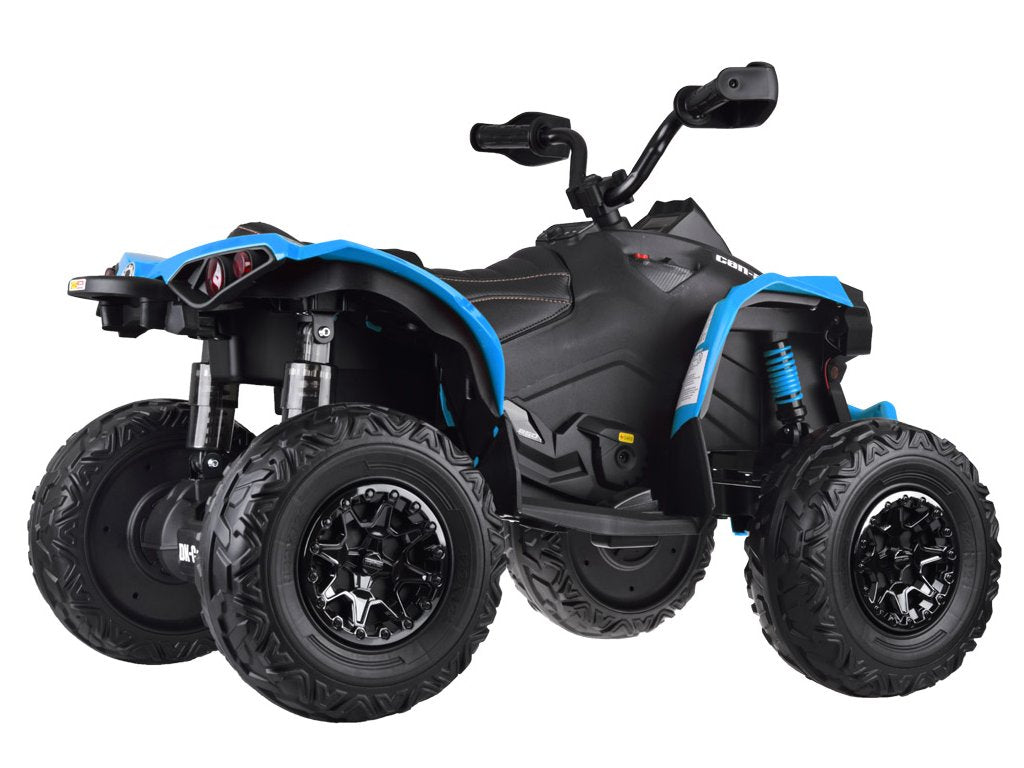 Blue 24V Premium Edition Can-Am Renegade 4WD Ride-On Quad ATV for Kids