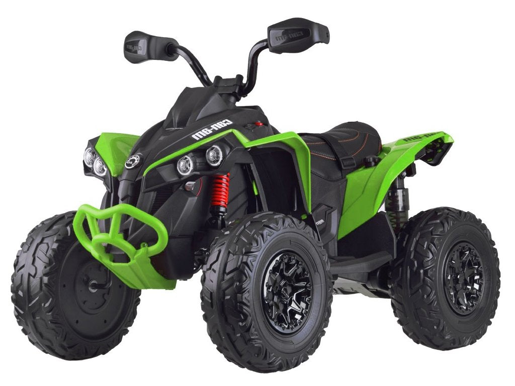 Green 24V Premium Edition Can-Am Renegade 4WD Ride-On Quad ATV for Kids