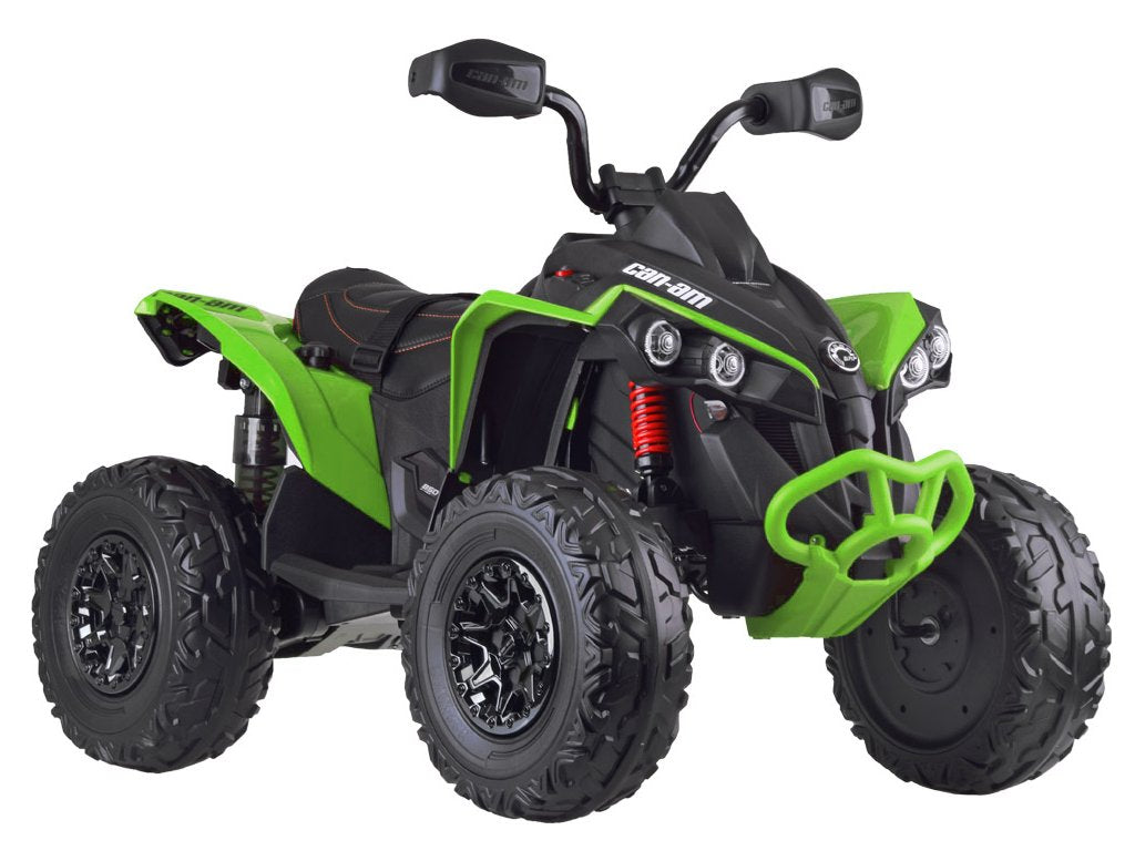 Green 24V Premium Edition Can-Am Renegade 4WD Ride-On Quad ATV for Kids