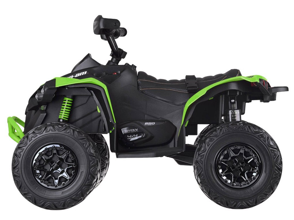 Green 24V Premium Edition Can-Am Renegade 4WD Ride-On Quad ATV for Kids