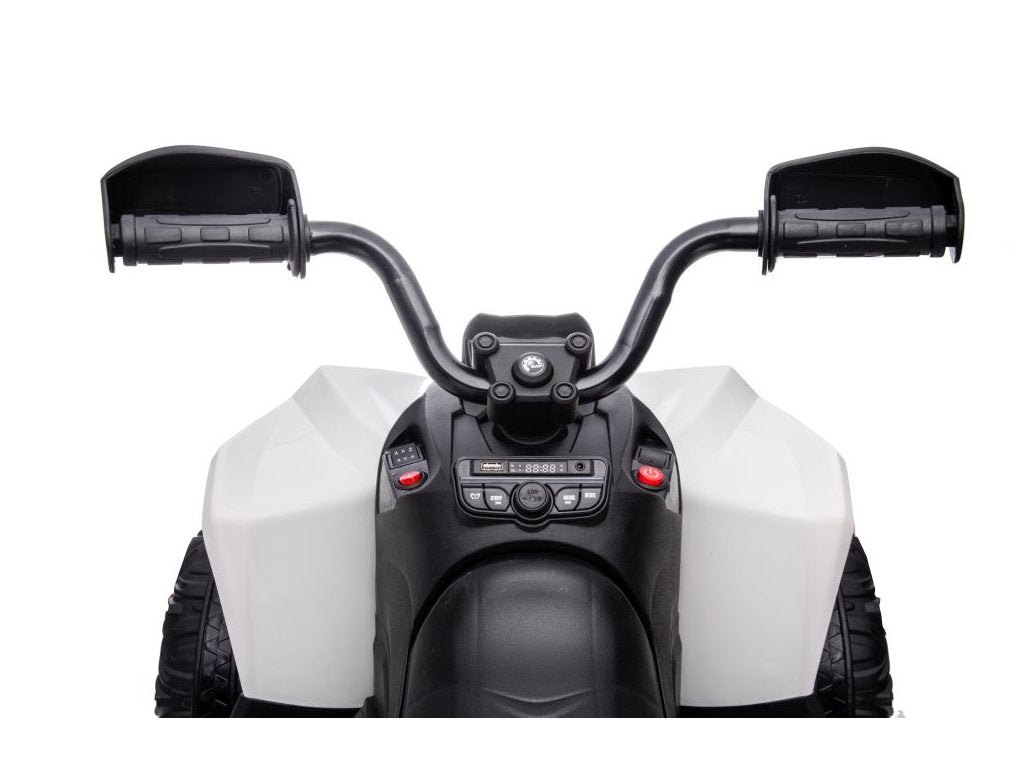 White 24V Premium Edition Can-Am Renegade 4WD Ride-On Quad ATV for Kids