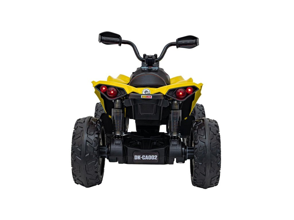 Yellow 24V Premium Edition Can-Am Renegade 4WD Ride-On Quad ATV for Kids