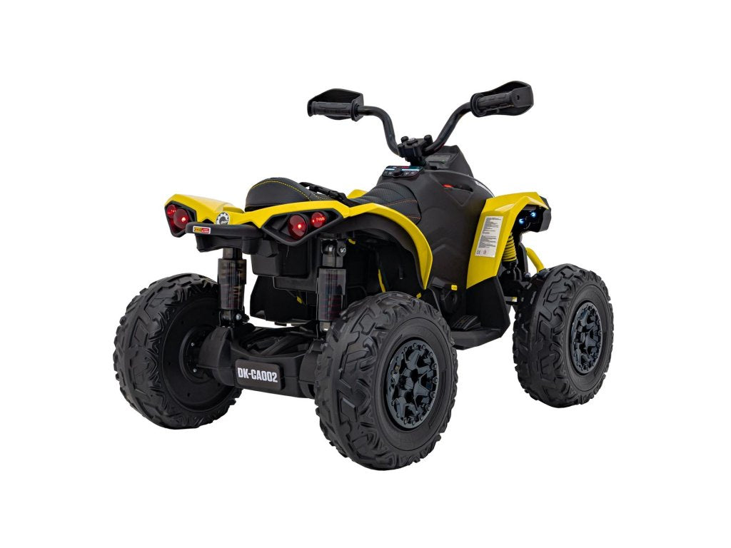 Yellow 24V Premium Edition Can-Am Renegade 4WD Ride-On Quad ATV for Kids