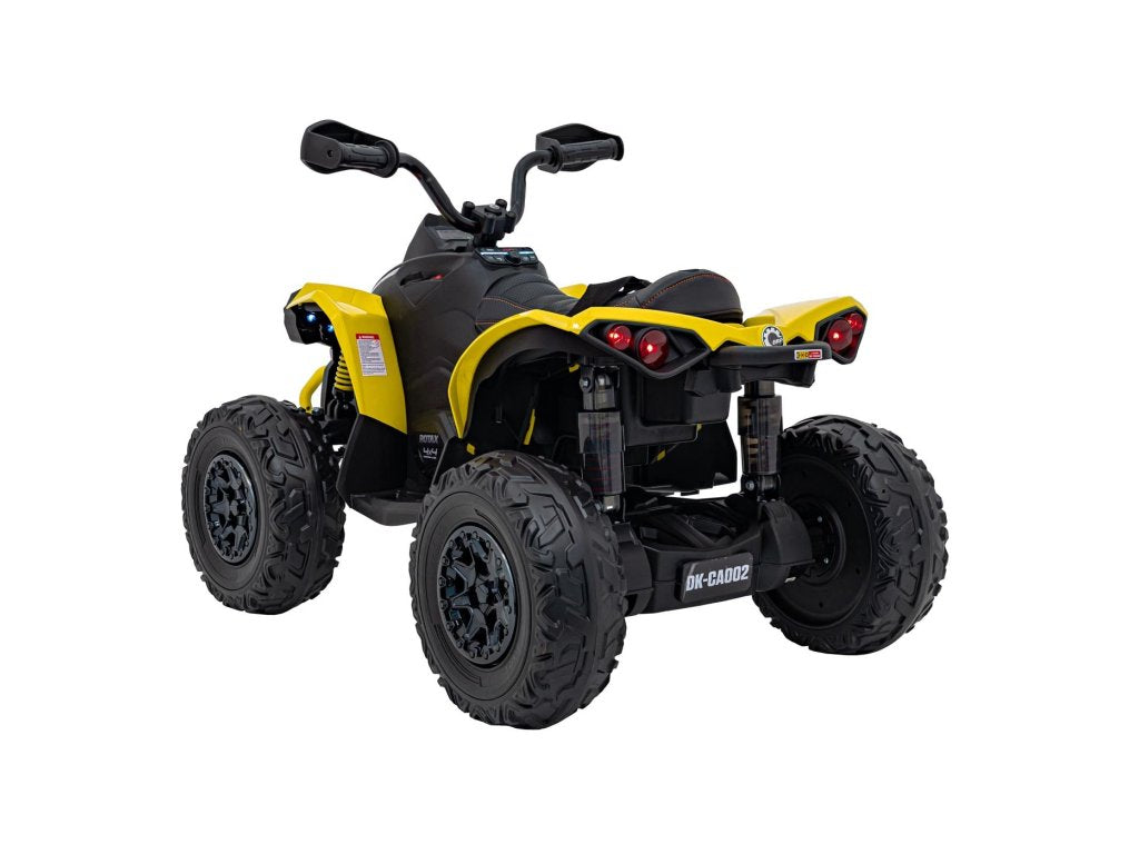Yellow 24V Premium Edition Can-Am Renegade 4WD Ride-On Quad ATV for Kids