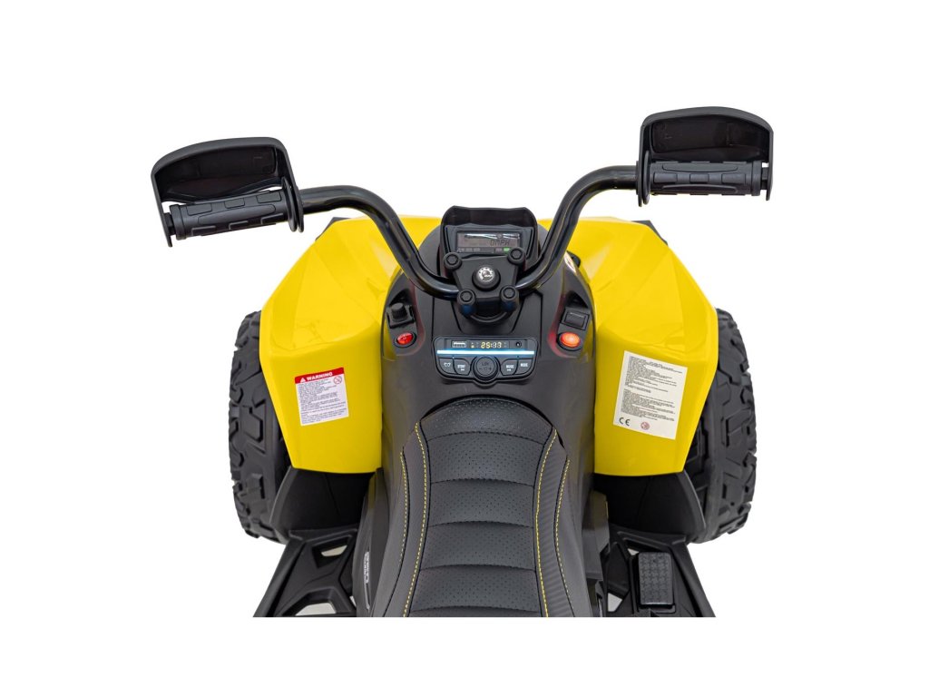 Yellow 24V Premium Edition Can-Am Renegade 4WD Ride-On Quad ATV for Kids