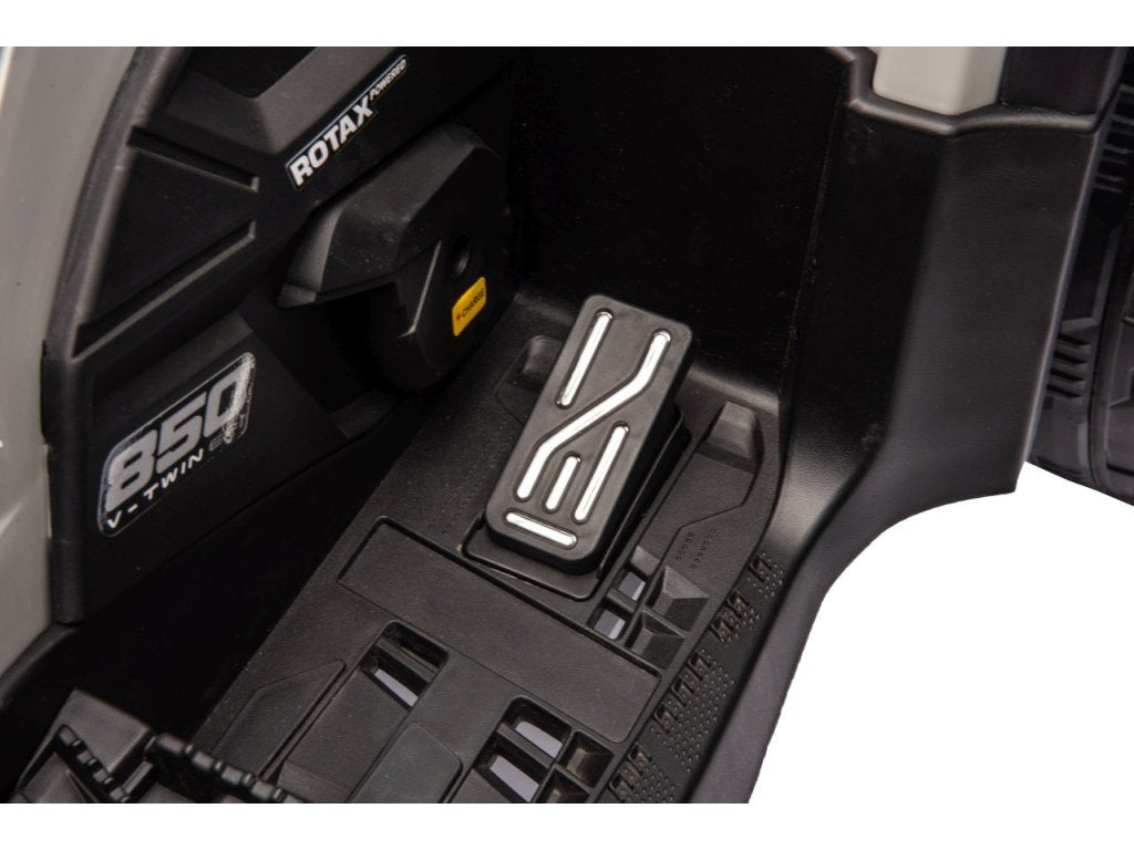 Grey 24V Premium Edition Can-Am Outlander 4WD Ride-On Quad ATV for 2 Kids