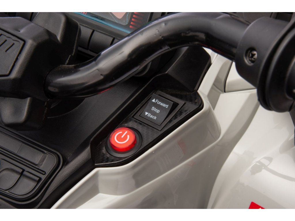 Grey 24V Premium Edition Can-Am Outlander 4WD Ride-On Quad ATV for 2 Kids