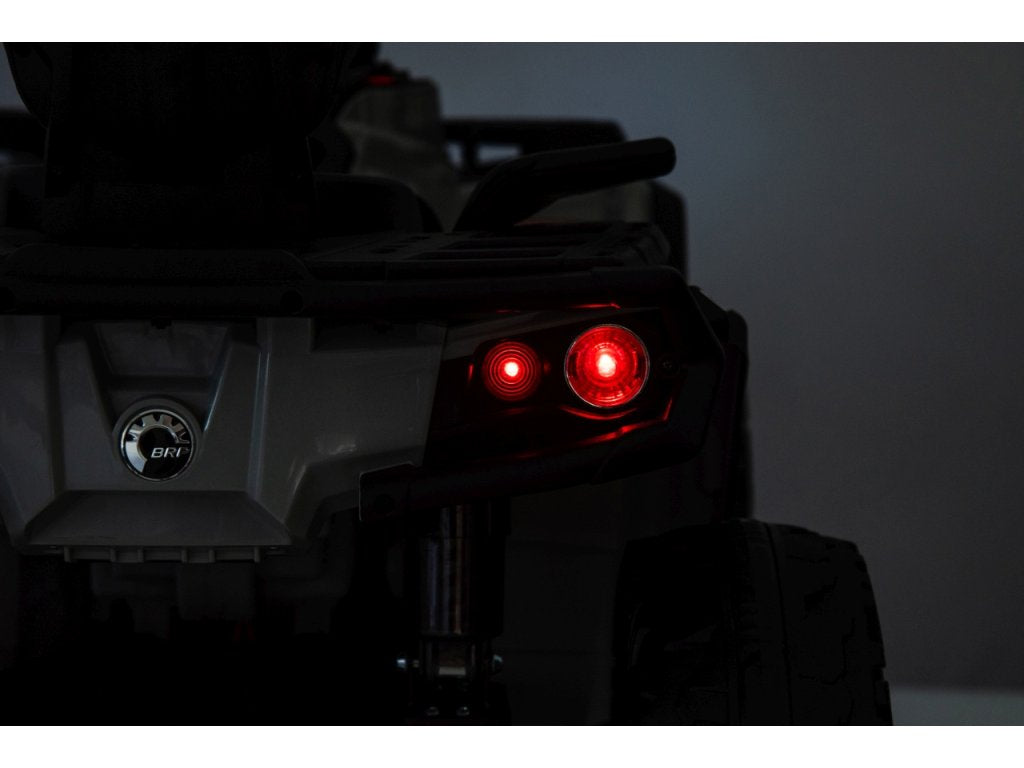 Grey 24V Premium Edition Can-Am Outlander 4WD Ride-On Quad ATV for 2 Kids