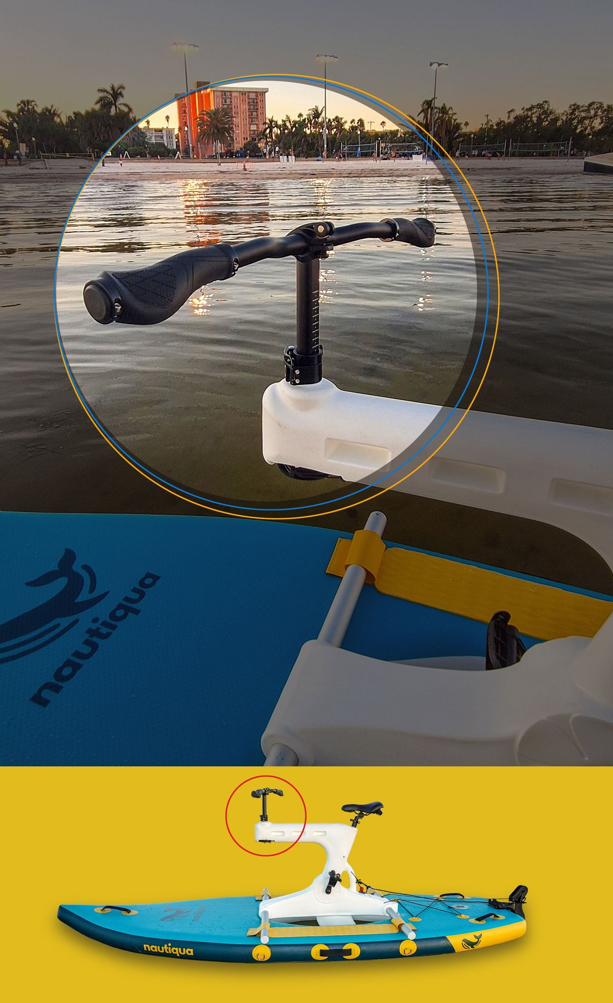 Nautiqua | BELIZE | Premium Paddleboard Water Bike