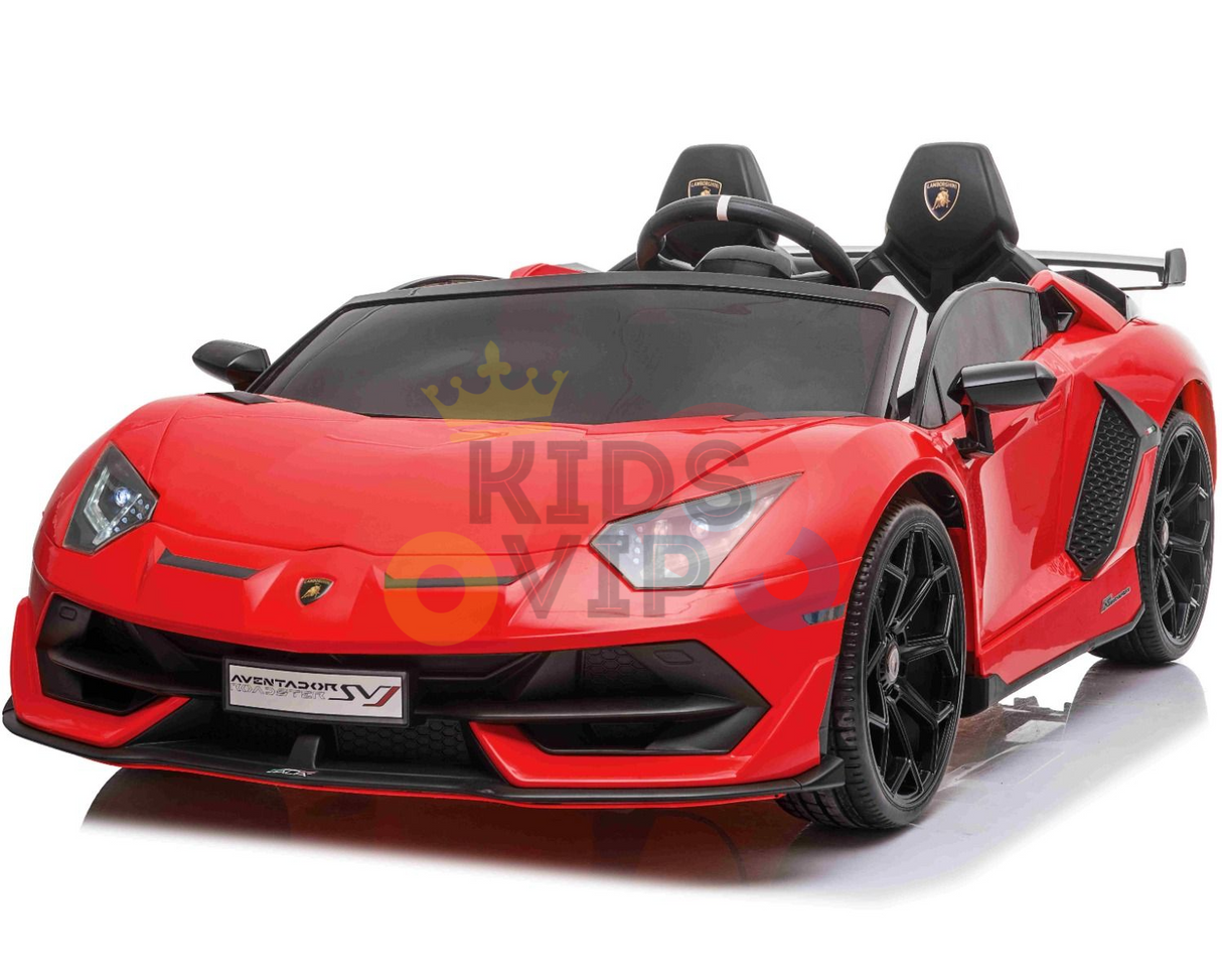 Red 24V Lamborghini Aventador SVJ Ultimate Kids' Ride-On Drifting Car