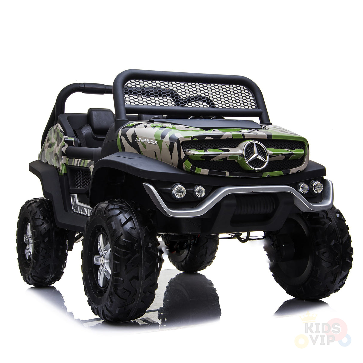 kidsvip mercedes unimog 24v ride on truck kids and toddlers army 12