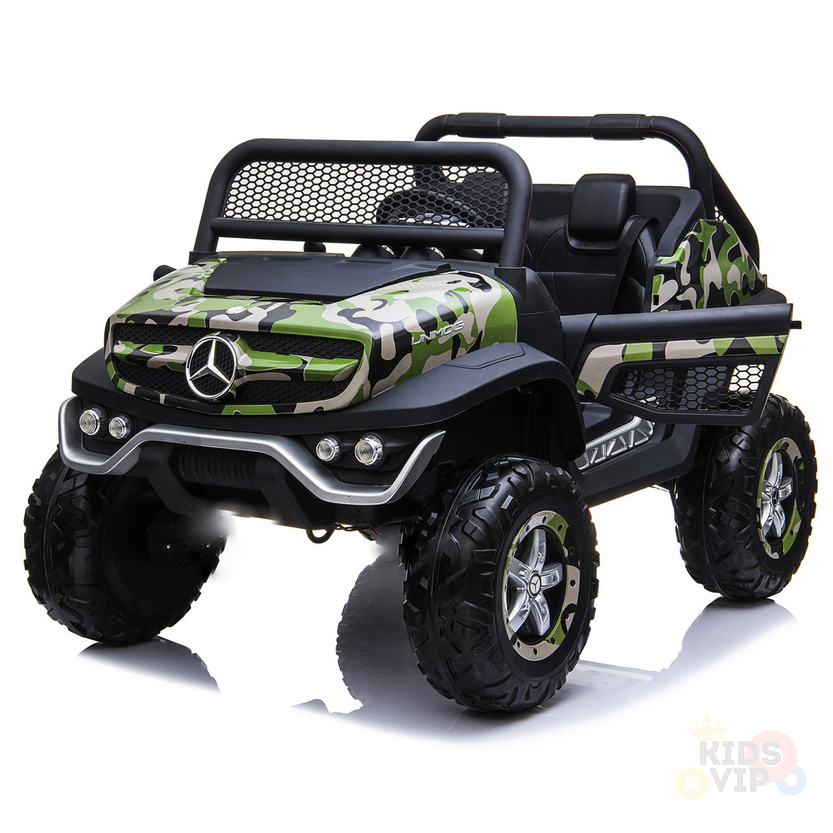 kidsvip mercedes unimog 24v ride on truck kids and toddlers army 9