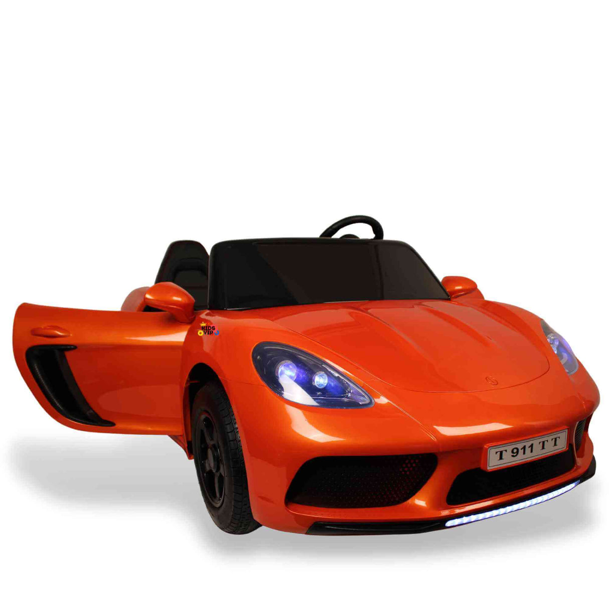 Orange 24V XXL SuperSport Big Kids Ride On Car, 180W Brushless Motor & Real Tires