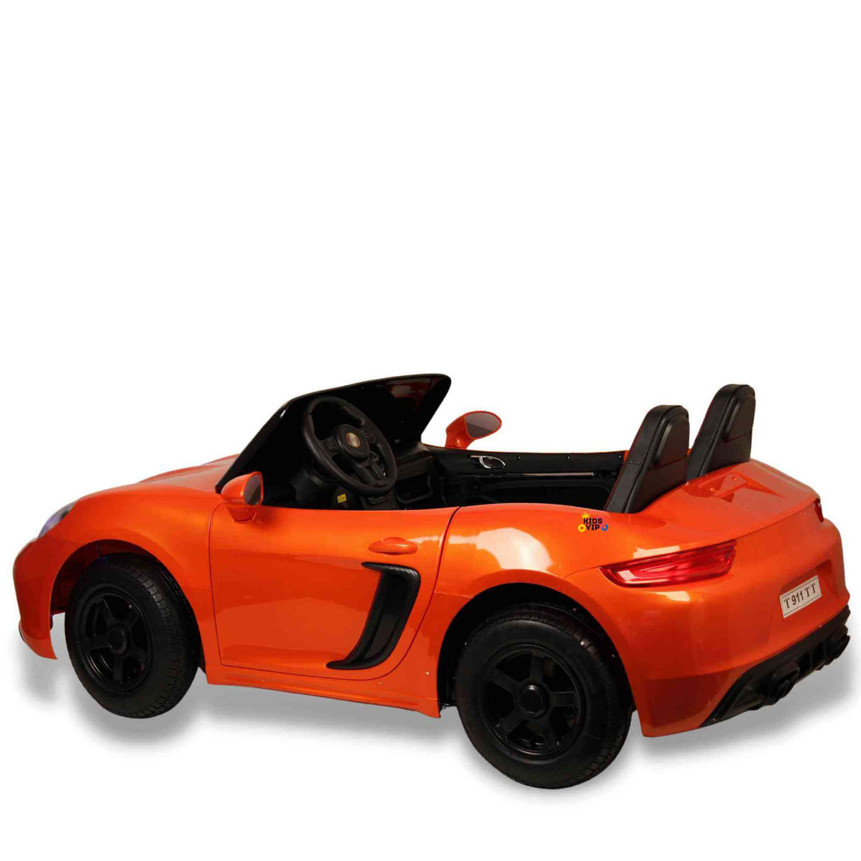 Orange 24V XXL SuperSport Big Kids Ride On Car, 180W Brushless Motor & Real Tires