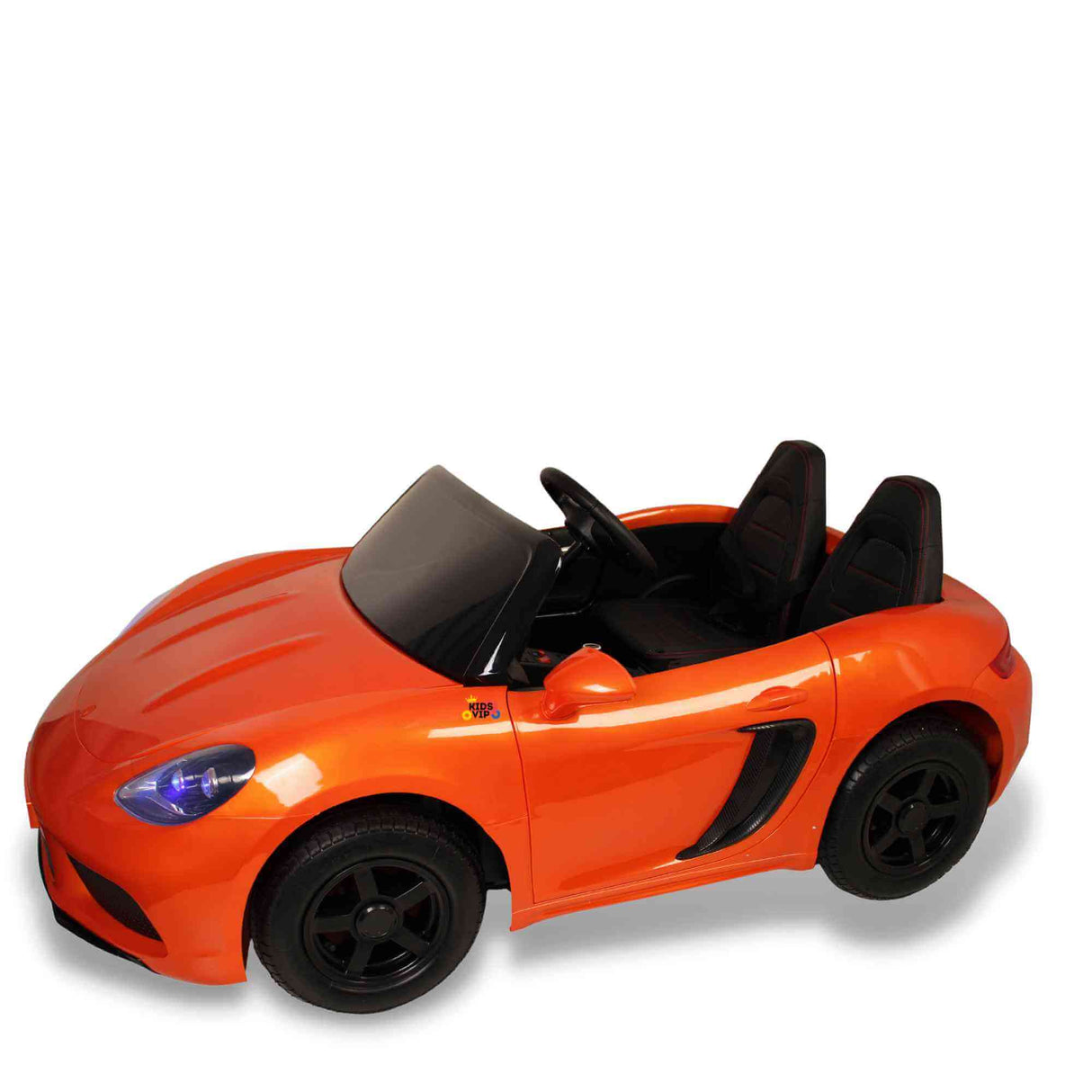 Orange 24V XXL SuperSport Big Kids Ride On Car, 180W Brushless Motor & Real Tires