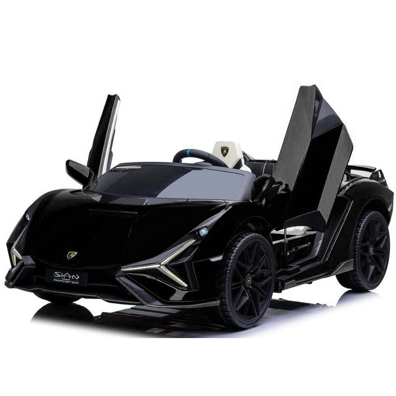 Black 24V Official LX Lamborghini Sian 2-Seat Ride On Car with RC