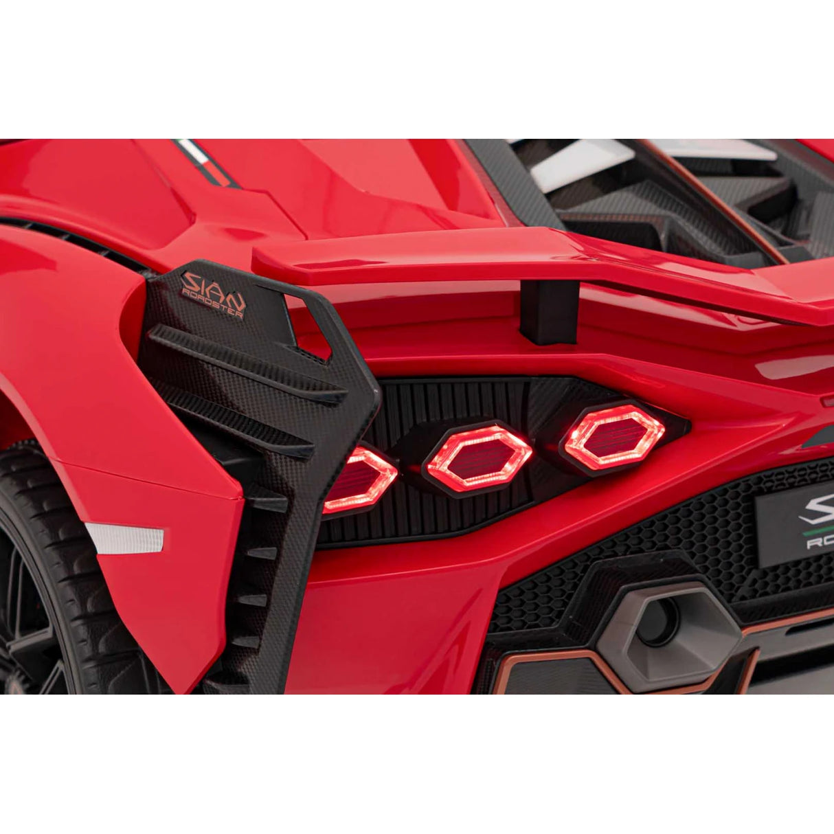 Red 24V Official LX Lamborghini Sian 2-Seat Ride On Car with RC