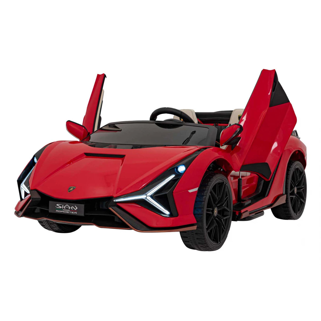Red 24V Official LX Lamborghini Sian 2-Seat Ride On Car with RC