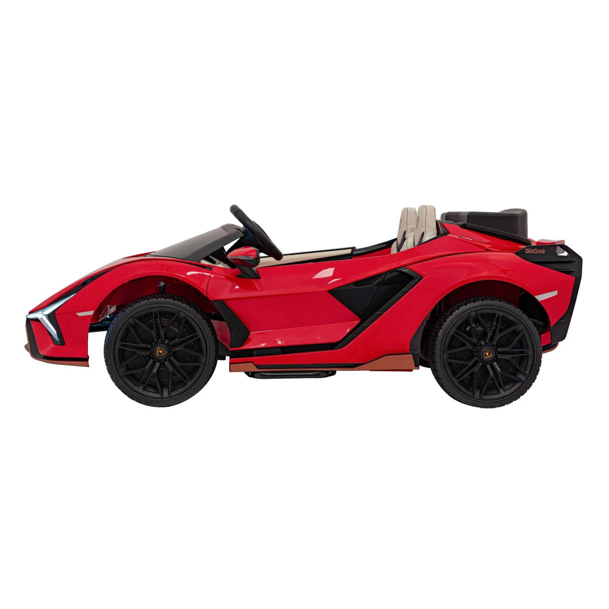 Red 24V Official LX Lamborghini Sian 2-Seat Ride On Car with RC